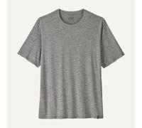 Patagonia - T-shirt da trekking traspirante e leggero - M's Cap Cool Daily Shirt Feather Grey per Uomo in Poliestere Riciclato - Taglia S - Grigio