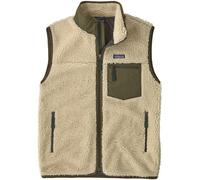 Patagonia - Pile senza maniche antivento - M's Classic Retro-X Vest Dark Natural w/Basin Green per Uomo in Pelle - Taglia M - Beige