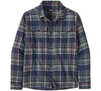 Patagonia Ms Fjord Flannel - camicia a maniche lunghe - uomo S Blue/Brown man Cotone Organico/Biologico,Fair Trade Certified
