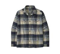 Patagonia Ms Fjord Flannel - camicia a maniche lunghe - uomo XL White/Blue/Dark Blue man Cotone Organico/Biologico,Fair Trade Certified