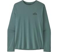 Patagonia - Maglietta traspirante da escursionismo a maniche lunghe - M's L/S Cap Cool Daily Shirt Cloud Crag Blue Sage Light X-Dye per Uomo in Poliestere Riciclato - Taglia L