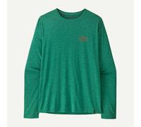Patagonia - T-shirt da escursionismo a maniche lunghe leggero e traspirante - M's L/S Cap Cool Daily Shirt Cloud Crag Gem Green Light X-Dye per Uomo in Poliestere Riciclato - Taglia M - Verde