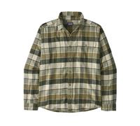 Patagonia Ms L/S LW Fjord Flannel - camicia maniche lunghe - uomo M Dark Green/Green/Light Green man Cotone Organico/Biologico