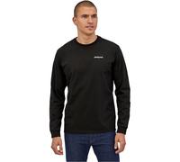 Patagonia Long-Sleeved P-6 Logo Responsibili-Tee, T-Shirt Uomo, Nero, XL
