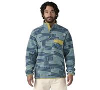 Patagonia Ms LW Synch Snap-T P/O - felpa in pile - uomo S Light Blue/Blue man Recycled Polyester,Fair Trade Certified