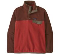 Patagonia Ms LW Synch Snap-T P/O - felpa in pile - uomo S Red/Brown man Recycled Polyester,Fair Trade Certified