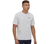 T shirt a maniche corte patagonia p 6 logo responsibili tee bianco uomo