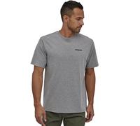 Patagonia - T-shirt 100% riciclata - M's P-6 Logo Responsibili-Tee Gravel Heather per Uomo in Cotone - Taglia S - Grigio