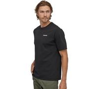 Patagonia - T-shirt 100% riciclata - M's P-6 Logo Responsibili-Tee Black per Uomo in Cotone - Taglia XS - Nero