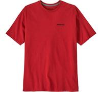 Maglietta patagonia p 6 logo responsibili tee rosso uomo