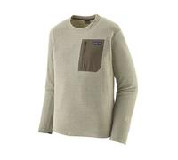 Patagonia Ms R1 Air Crew - felpa - uomo S White/Brown man Bluesign,Fair Trade Certified,Recycled Polyester