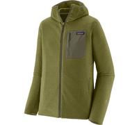 Patagonia - Pile goffrato ad asciugatura rapida con zip - M's R1 Air Full-Zip Hoody Caper Green per Uomo in Poliestere Riciclato - Taglia L - Verde