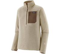 Patagonia - Pile goffrato ad asciugatura rapida con zip - M's R1 Air Zip Neck Pelican per Uomo in Poliestere Riciclato - Taglia S - Beige