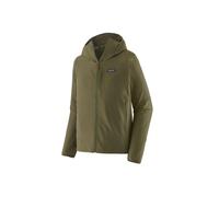 Patagonia - Pile calda ed elasticizzata con zip - M's R1 TechFace Hoody Basin Green per Uomo - Taglia M - Verde