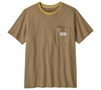 Patagonia - MW Hut Tripper Label Pocket Tee - T-shirt XL beige/marrone