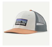 Patagonia p-6 logo lopro trucker hat white peach sherbet cappellino
