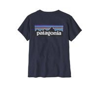 Patagonia P-6 Logo Responsibili-Tee W - maglia arrampicata - donna Blue/White S