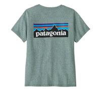 Patagonia P-6 Logo Responsibili-Tee W - maglia arrampicata - donna Green/Black S