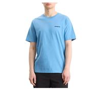 Maglietta a maniche corte patagonia p 6 con logo blu da uomo