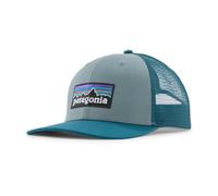 Patagonia P-6 Logo Trucker hat Blue sage