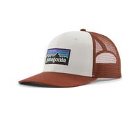 Patagonia P-6 Logo Trucker hat White/rusty red
