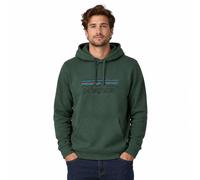Patagonia - Felpa con cappuccio in policotone riciclato - M's P-6 Logo Uprisal Hoody P-6 Outline Canopy Green per Uomo in Cotone - Taglia M - Verde