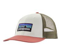 PATAGONIA P6 Logo Lopro Trucker Hat - Unisex - Bianco / Rosa / Verde - Taglia unica- modello 2026
