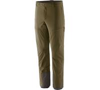 Patagonia - Pantaloni elasticizzati e idrorepellenti - M's Alpine Guide Pants - Reg Basin Green in Nylon - Taglia 30 US - Kaki