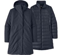 Patagonia - Parka donna caldo e impermeabile - W's Tres 3-in-1 Parka Smolder Blue per Donne - Taglia L - Blu navy