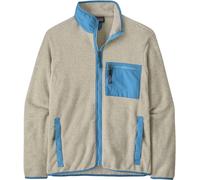 Patagonia - Pile caldo con collo alto - M's Synch Jkt Oatmeal Heather w/Shore Blue per Uomo - Taglia S - Beige