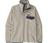 Patagonia - Pile caldo e leggero - M's LW Synch Snap-T P/O Oatmeal Heather w/Smolder Blue per Uomo in Poliestere Riciclato - Taglia XXL - Blu navy