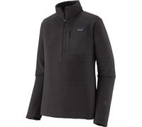 Patagonia - Pile con cerniera, effetto goffrato e asciugatura rapida - M's R1 Air Zip Neck Black per Uomo in Poliestere Riciclato - Taglia L - Nero