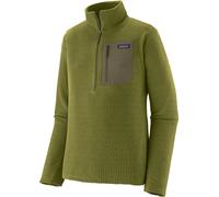 Patagonia - Pile da sci alpinismo con zip - M's R1 Air Zip Neck Caper Green per Uomo in Poliestere Riciclato - Taglia L - Verde