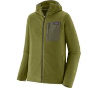 Patagonia - Pile goffrato ad asciugatura rapida con zip - M's R1 Air Full-Zip Hoody Caper Green per Uomo in Poliestere Riciclato - Taglia L - Verde