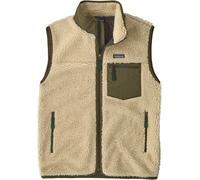 Patagonia - Pile senza maniche antivento - M's Classic Retro-X Vest Dark Natural w/Basin Green per Uomo in Pelle - Taglia L - Beige