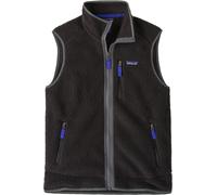 Patagonia - Pile senza maniche in Polartec® - M's Retro Pile Vest Black w/Forge Grey per Uomo - Taglia L - Nero