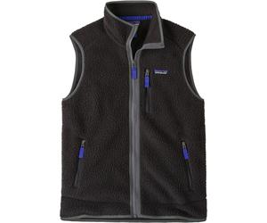 Patagonia - Pile senza maniche in Polartec® - M's Retro Pile Vest Black w/Forge Grey per Uomo - Taglia S - Nero