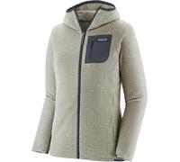 Patagonia - Pile tecnico con cappuccio - W's R1 Air Full-Zip Hoody Wool White per Donne - Taglia S - Bianco