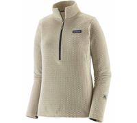 Patagonia - Pile tecnico con mezza zip - W's R1 Air Zip Neck Wool White per Donne - Taglia S - Beige