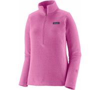 Patagonia - Pile tecnico donna con mezza zip - W's R1 Air Zip Neck Brisk Purple per Donne - Taglia M - Rosa