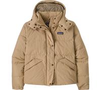 Patagonia - Piumino riciclato da donna - W's Downdrift Jkt Oar Tan w/Seabird Grey per Donne in Nylon - Taglia XS - Beige