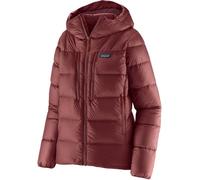 Patagonia - Piumino tecnico da donna - W's Fitz Roy Down Hoody Dark Ruby w/Sizzle Red per Donne in Nylon - Taglia XS - Bordeaux