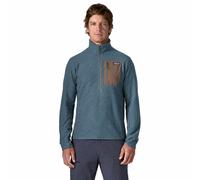Patagonia - Pile con cerniera, effetto goffrato e asciugatura rapida - M's R1 Air Zip Neck Summit Blue in Poliestere Riciclato - Taglia S