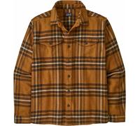 Patagonia - Sovracamicia da uomo in cotone biologico - M's Fjord Flannel Shirt Catch: Deer Brown per Uomo in Cotone - Taglia XL - Marrone