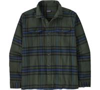 Patagonia - Sovracamicia da uomo in cotone biologico - M's Fjord Flannel Shirt Catch: Old Growth Green per Uomo in Cotone - Taglia XL - Verde