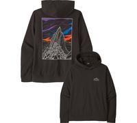 Patagonia - Sweat à capuche confortable - M's Cloud Crag Daily Hoody Black per Uomo in Cotone - Taglia L - Nero