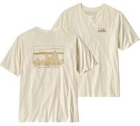 Patagonia - T-shirt 100% riciclata - M's '73 Skyline Organic T-Shirt Birch White per Uomo in Cotone - Taglia XL - Bianco