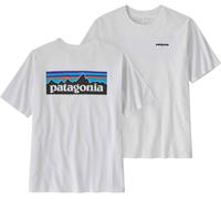 Patagonia - T-shirt 100% riciclata - M's P-6 Logo Responsibili-Tee White per Uomo in Cotone - Taglia XXL - Bianco