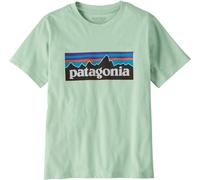 Patagonia - T-shirt classico e comoda in cotone biologico - K's P-6 Logo T-Shirt Thin Ice in Cotone - Taglia L - Blu