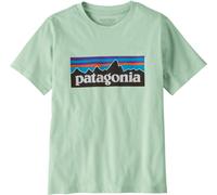 Patagonia - T-shirt classico e comoda in cotone biologico - K's P-6 Logo T-Shirt Thin Ice in Cotone - Taglia S - Blu